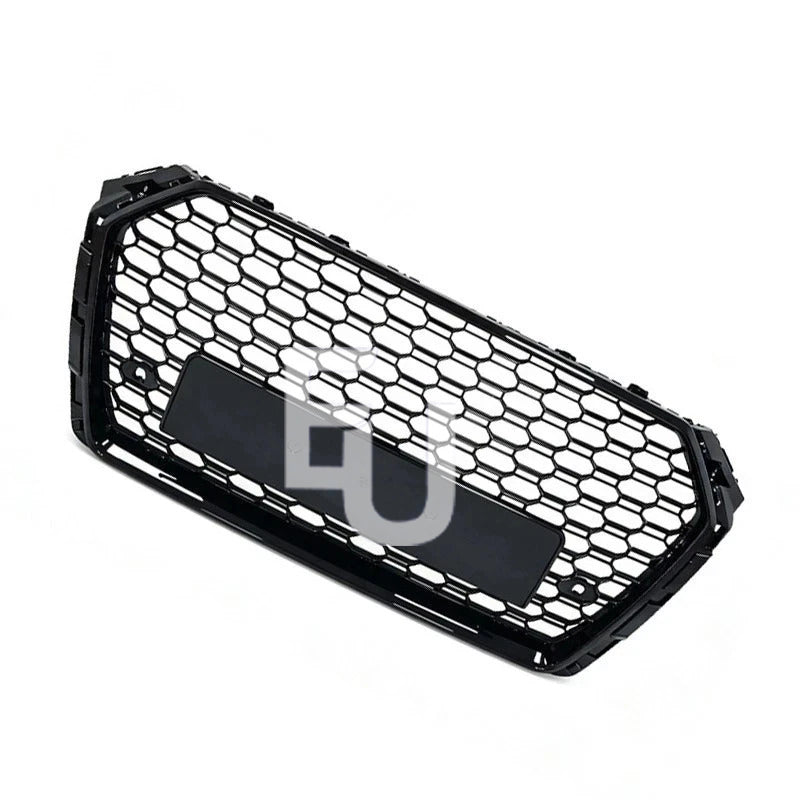 FOR AUDI A4 S4 B9 2015-2019 RS4 STYLE HONEYCOMB FRONT BUMPER GRILLE GRILL BLACK