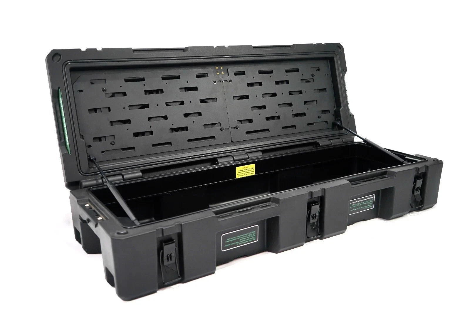 90L UNIVERSAL CARGO TOOL STORAGE BOX WITH BRAKETS STEEL PLATE ROOF RACK 127 CM
