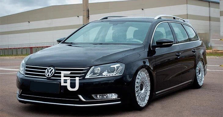 L+R PAIR FRONT CLEAR HEADLIGHT COVER LENS SHELL LAMPSHADE FOR VW PASSAT B7 10-16