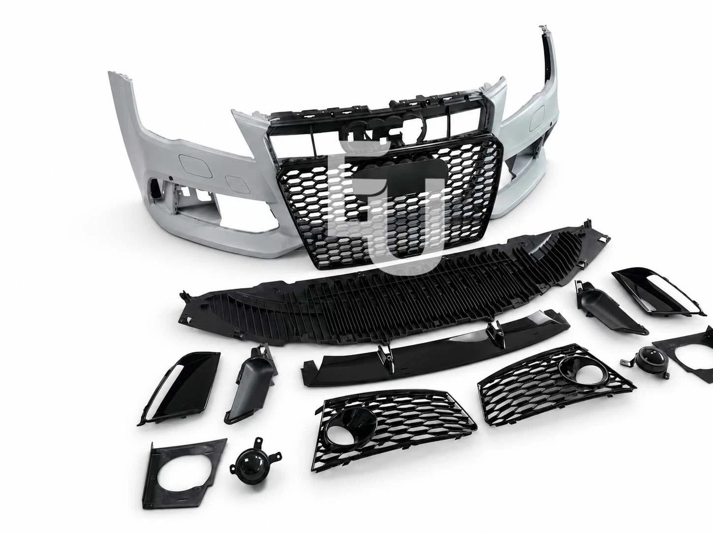 RS7 LOOK FRONT BUMPER CONVERSION KIT FOR AUDI A7 S7 C7 2011-14 GRILLE W/SPLITTER