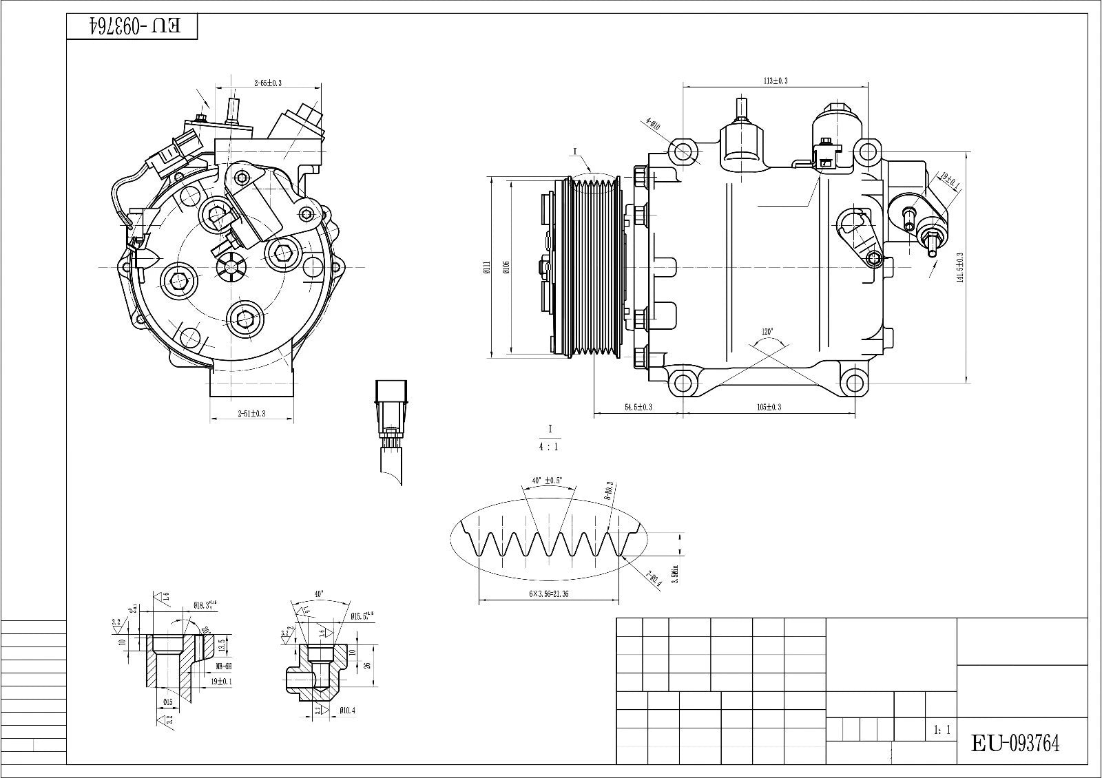 AIR CONDITIONING AC COMPRESSOR FOR HONDA CR-V CRV MK3 2.4L 38810RWCA01 2006+