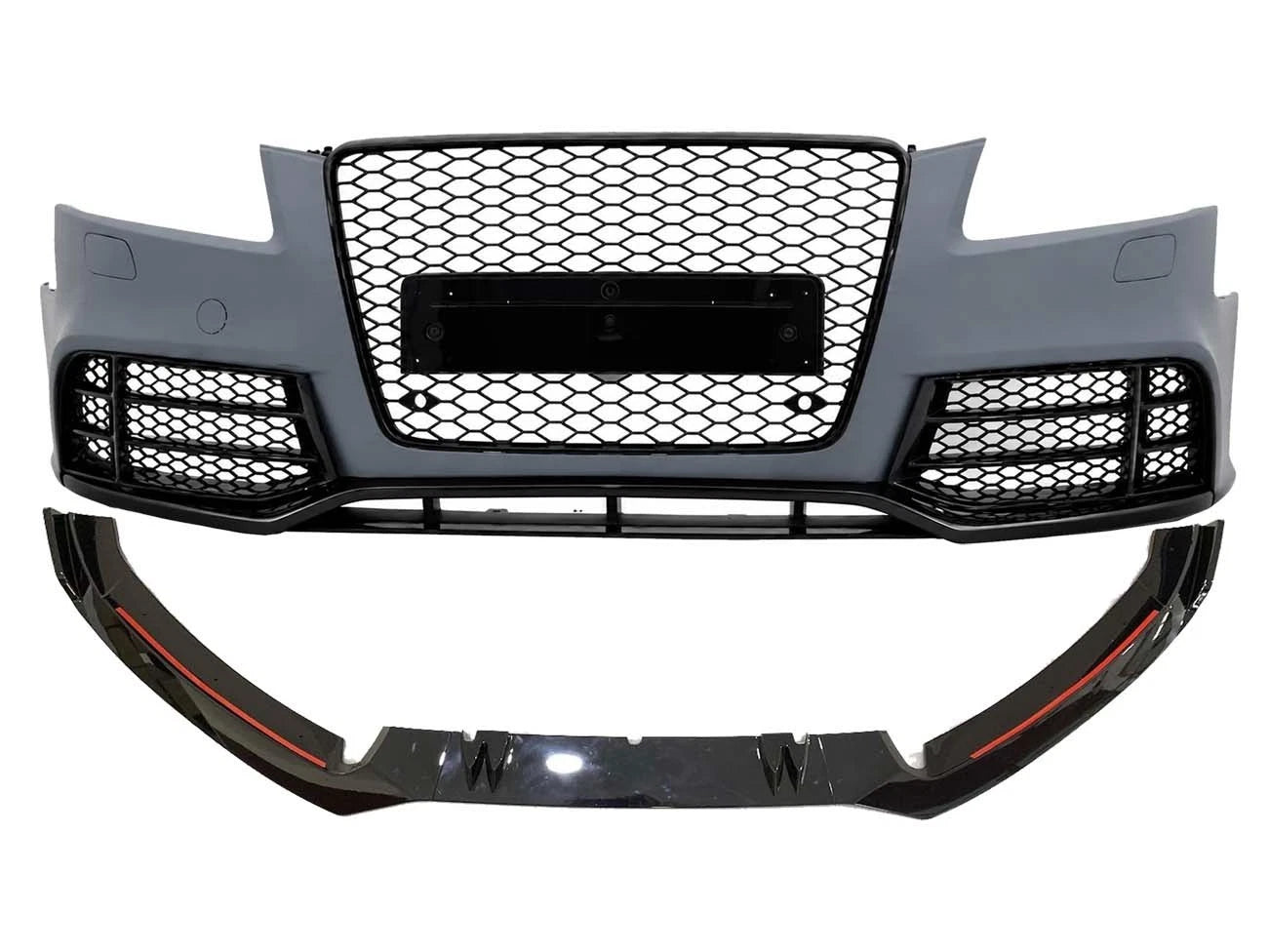 RS5 LOOK FRONT BUMPER BODYKIT SPLITTER FOR AUDI A5 S5 B8 COUPE SPORTBACK 2007-11