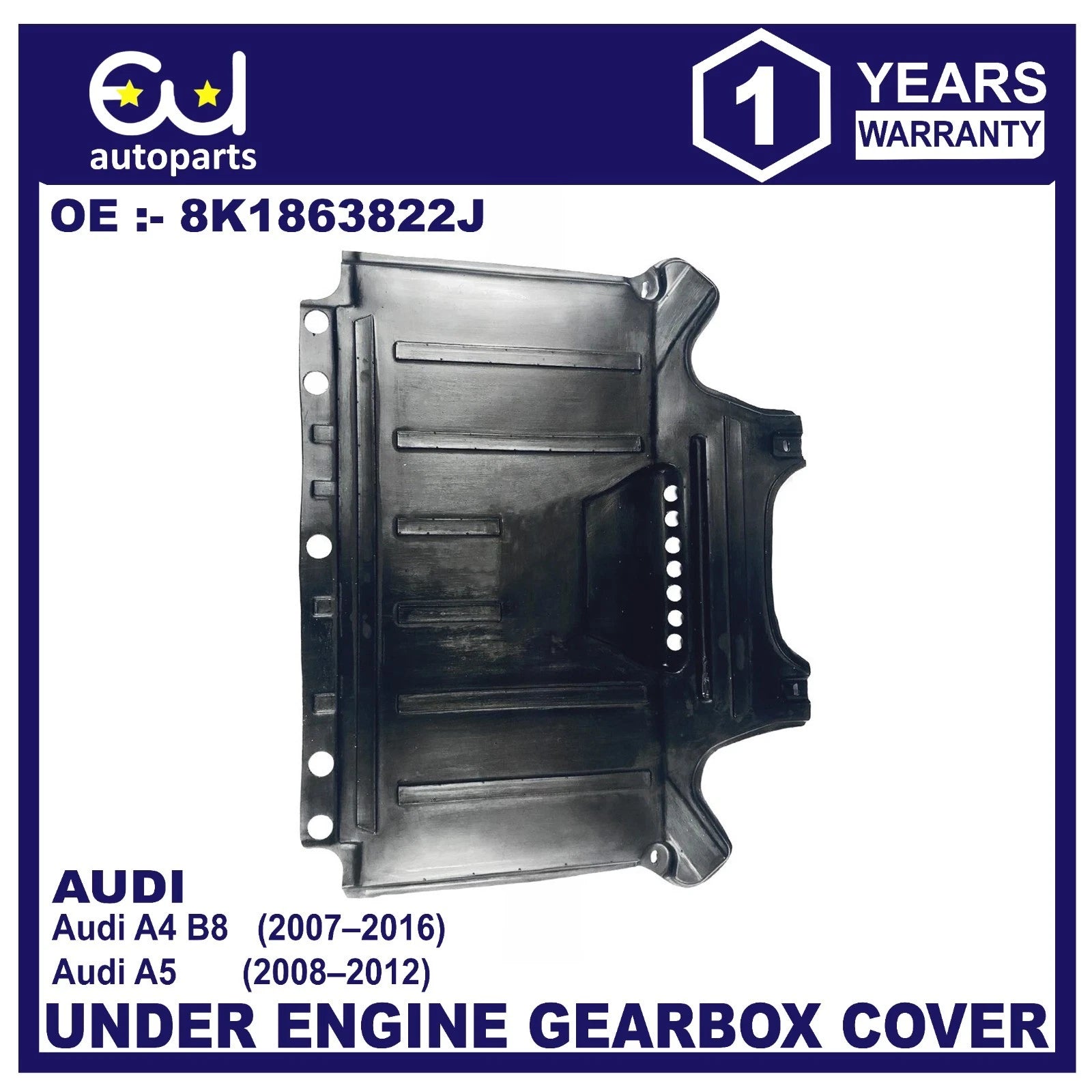 UNDER GEARBOX COVER UNDERTRAY RUST SHIELD FOR AUDI A4 B8 2007-2016 A5 2008-2012