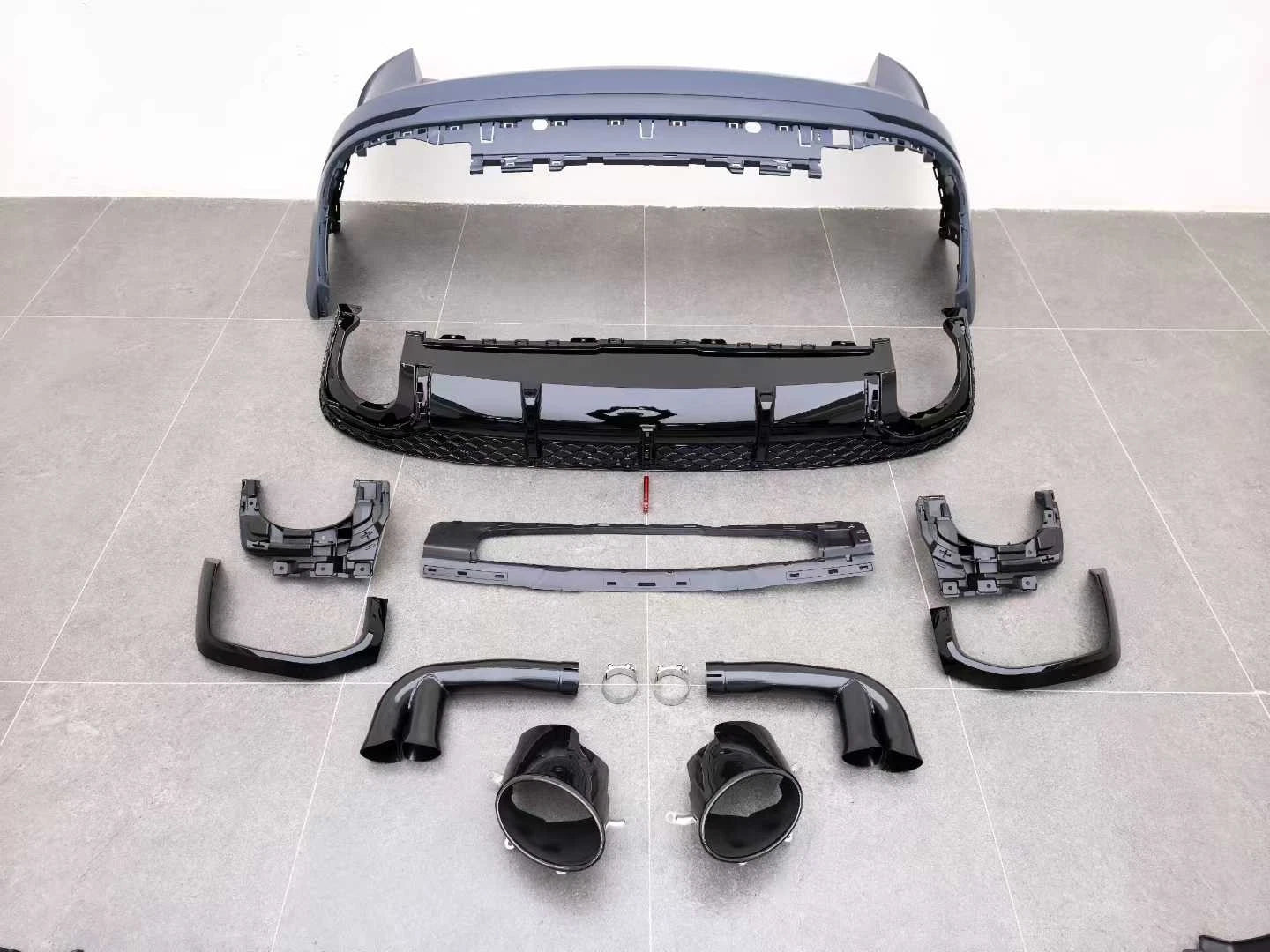 LCI 2024+ RSQ8 CONVERSION FRONT REAR BUMPER DIFFUSER BODYKIT FOR AUDI Q8 2019-23