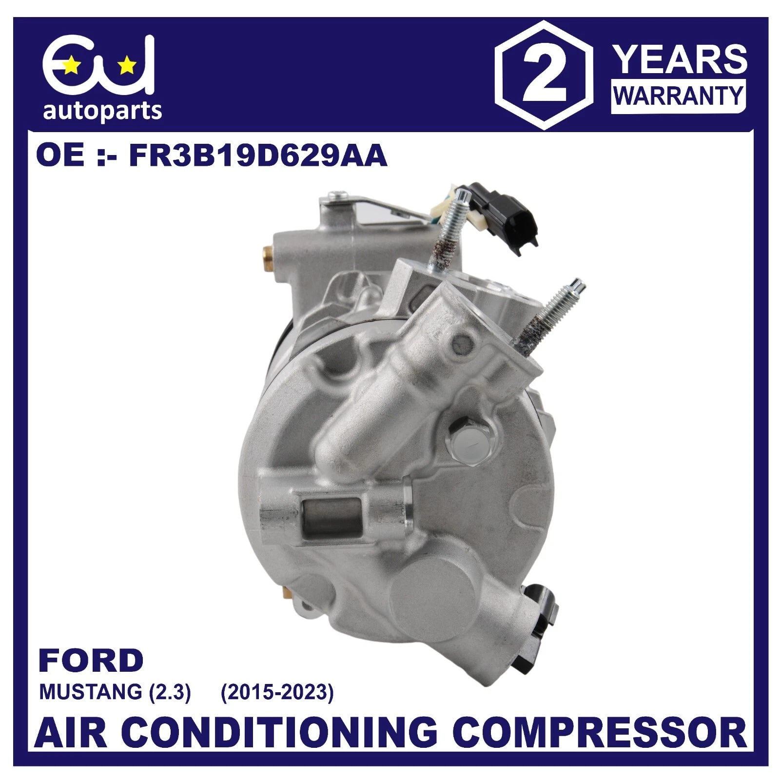 AIR CON AC COMPRESSOR PUMP FOR FORD MUSTANG 2.3 2015-2023 FR3Z19703F