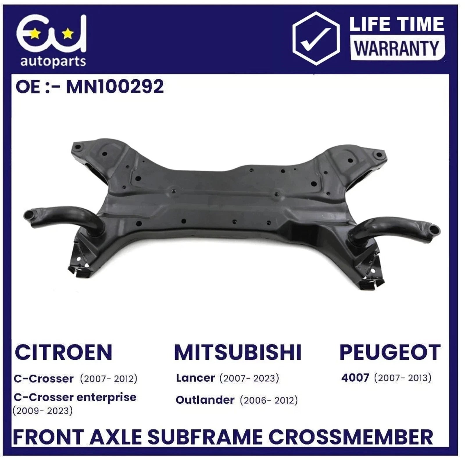 FRONT AXLE CARRIER SUBFRAME CROSSMEMBER FOR PEUGEOT 4007 407 MN100292 2007-2013