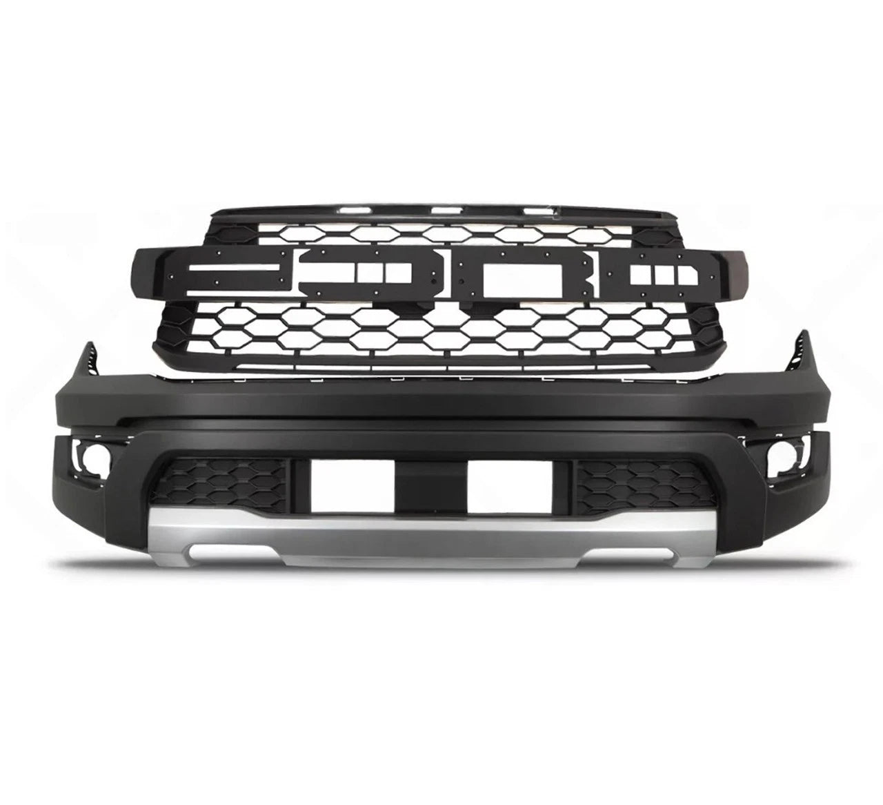 MATTE BLACK RAPTOR STYLE BUMPER WHEEL ARCHES BODYKIT KIT FOR FORD RANGER T9 22+