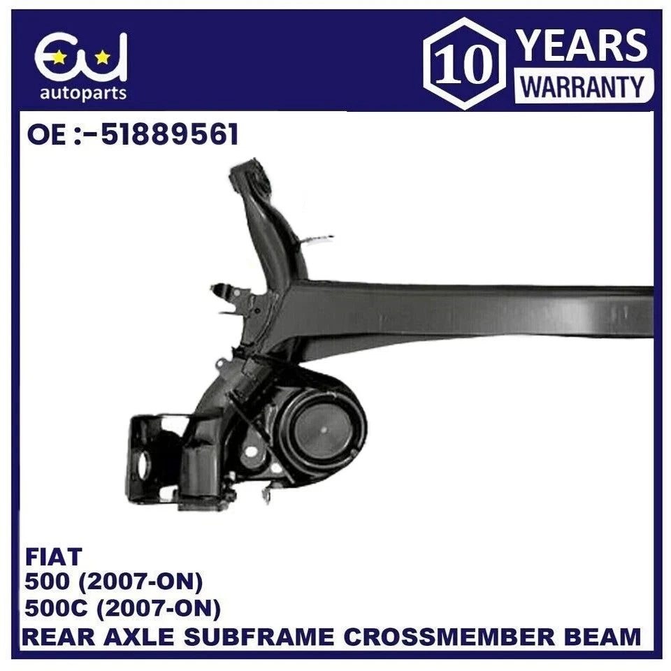 HEAVY DUTY REAR AXLE SUBFRAME FOR FORD KA 08-16 FIAT 500 4MM THICKER METAL