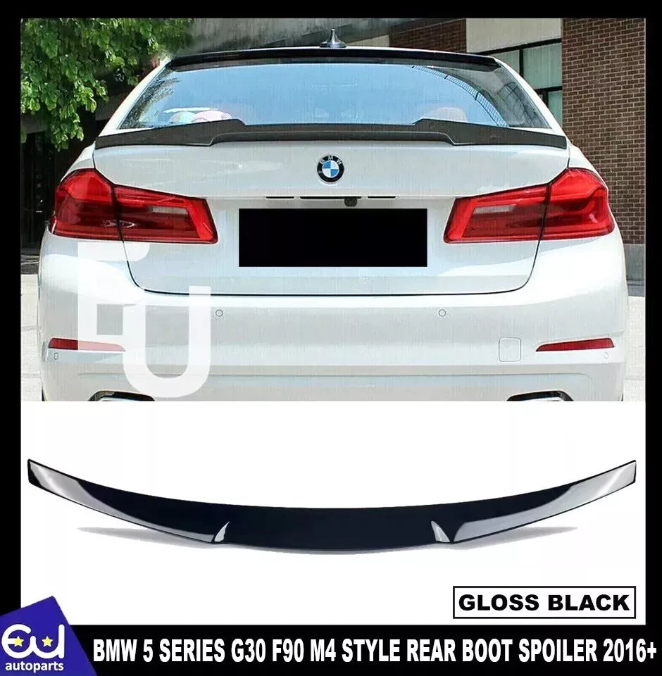 FOR BMW 5 SERIES G30  REAR BOOT TRUNK SPOILER V STYLE CARBON LOOK