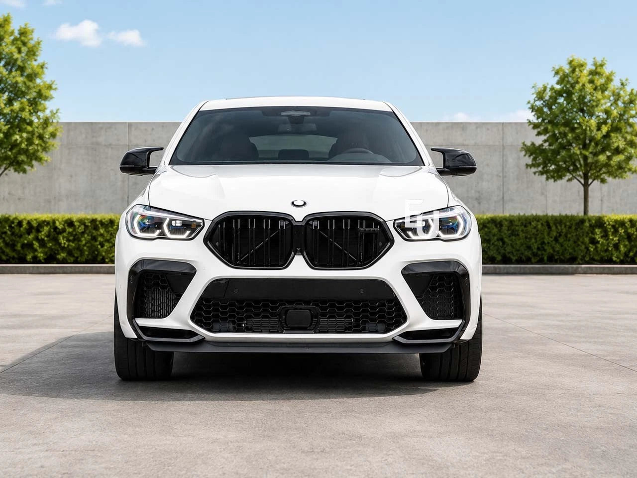 X6M F96 CONVERSION FRONT BUMPER BODYKIT W/WHEEL ARCHES GRILL FOR BMW G06 2019-22