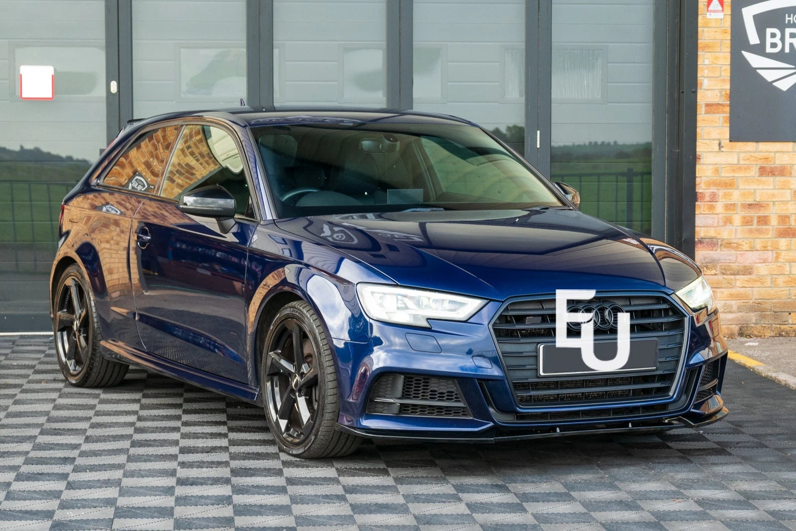 FOR AUDI A3 S3 S Line 8V FRONT SPLITTER SPOILER LIP GLOSS BLACK BODY KIT 2017-20