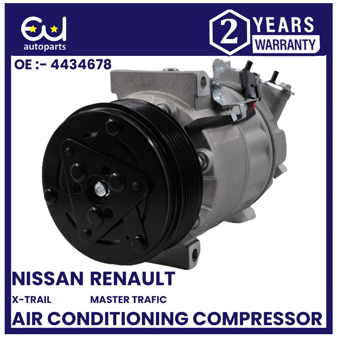 AIR CON AC COMPRESSOR FOR OPEL VAUXHALL VIVARO MOVANO NISSAN RENAULT TRAFIC MK2