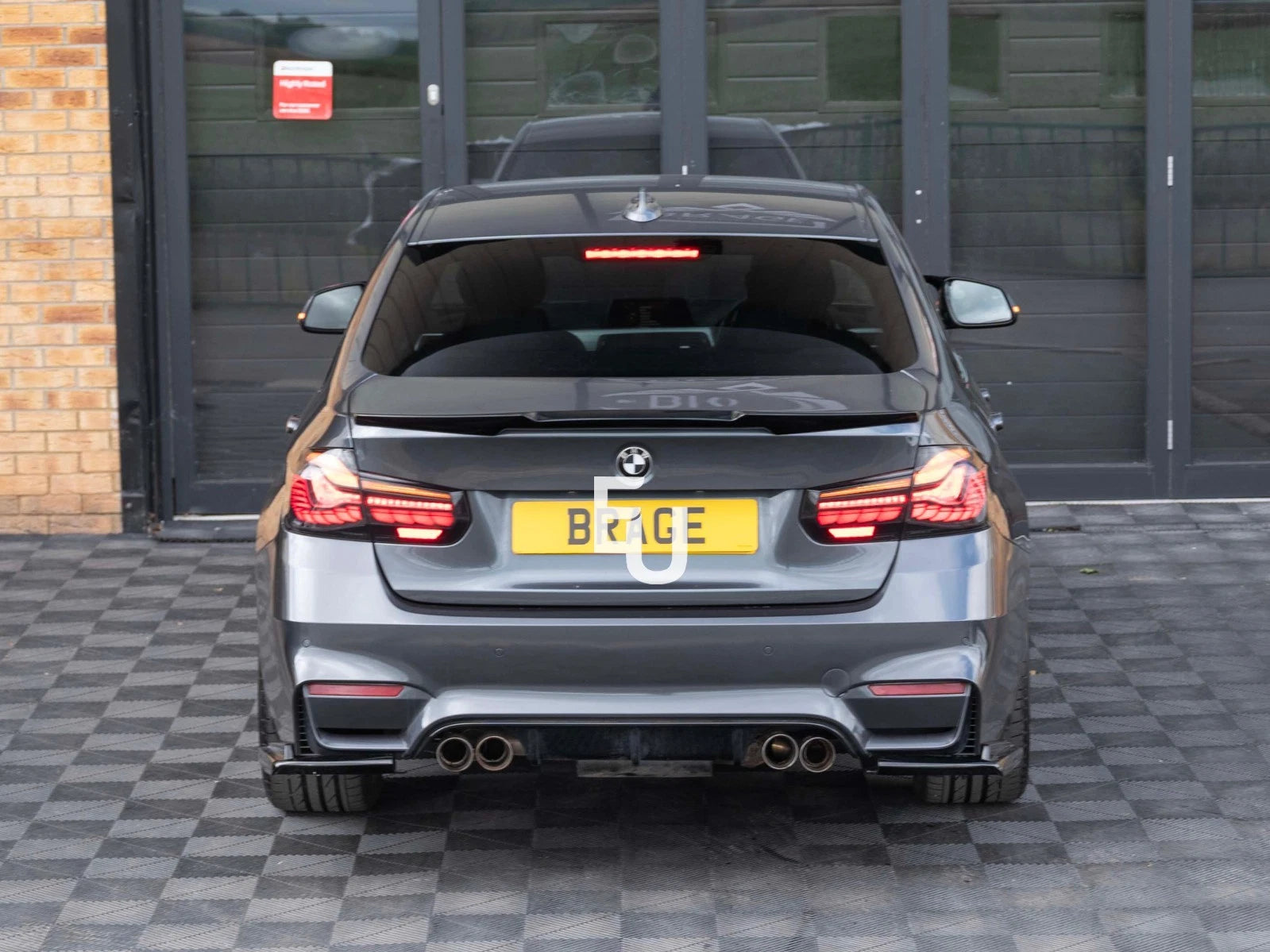 REAR BUMPER BODYKIT CONVERSION PRIMED F80 M3 STYLE FOR BMW F30 2012-2018