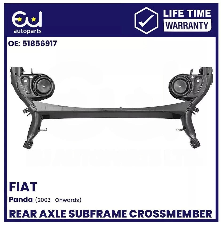 FOR FIAT PANDA REAR SUBFRAME AXLE CROSSMEMBER 51856917 DRUM BRAKE MODE 2003-2012