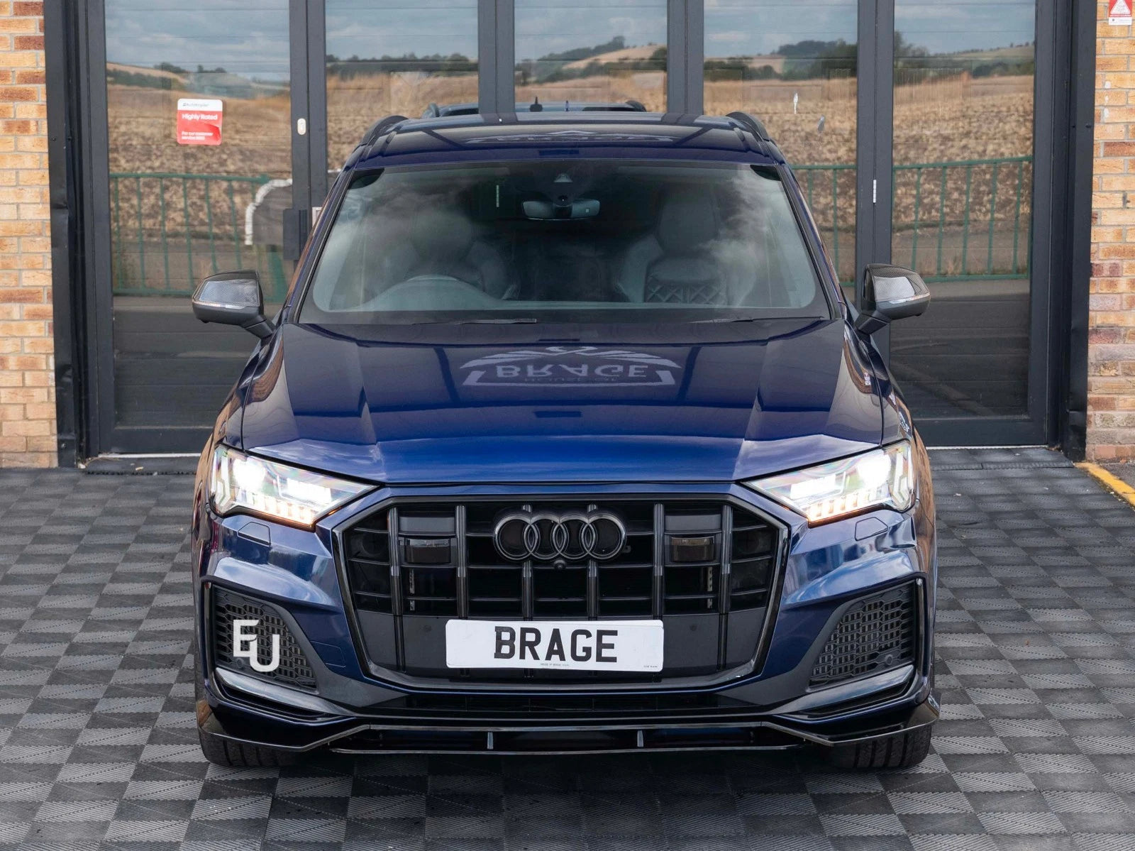 SQ7 CONVERSION BODYKIT FRONT SPLITTER REAR DIFFUSER LCI FOR AUDI Q7 S-LINE 2020+