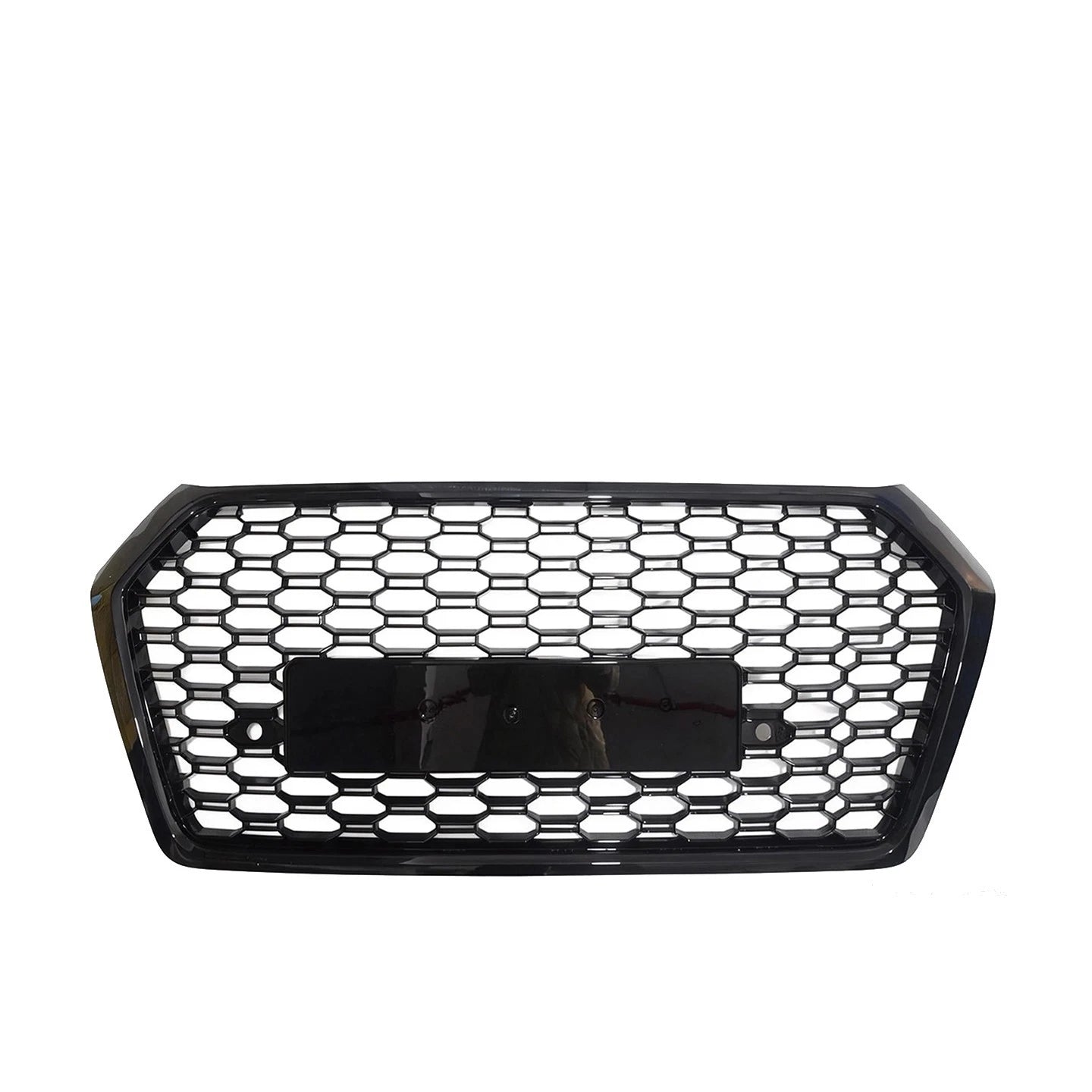 'RSQ5 STYLE' FRONT BUMPER HONEYCOMB GRILLE GLOSS BLACK FOR AUDI Q5 SQ5 FY 17-20