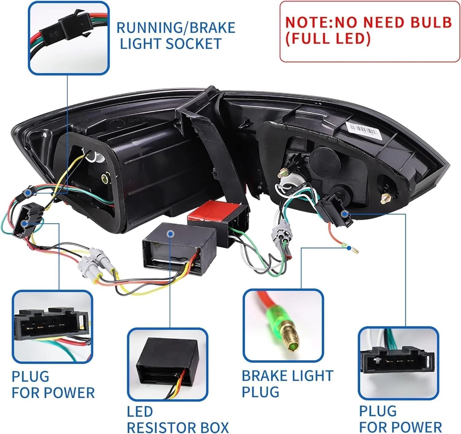 VLAND SMOKED SEQUNTIAL LED REAR TAIL LAMP LAMPS LIGHTS FOR VW JETTA MK6 2011+