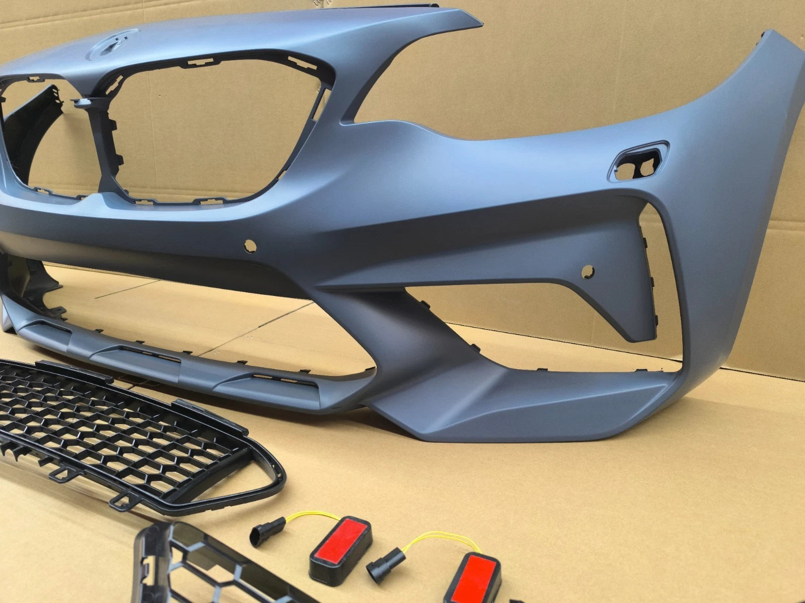 FOR BMW 2 SERIES F22 F23 M2 COMPETITION STYLE FRONT BUMPER WITH FRONT SPLITTER