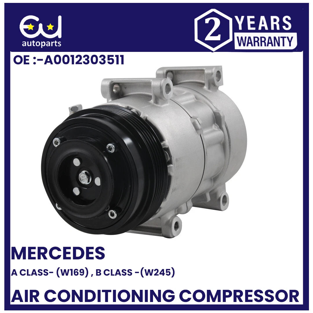 AIR CON AC COMPRESSOR PUMP FOR MERCEDES A-CLASS W169 B-CLASS W245 PETROL ENGINES