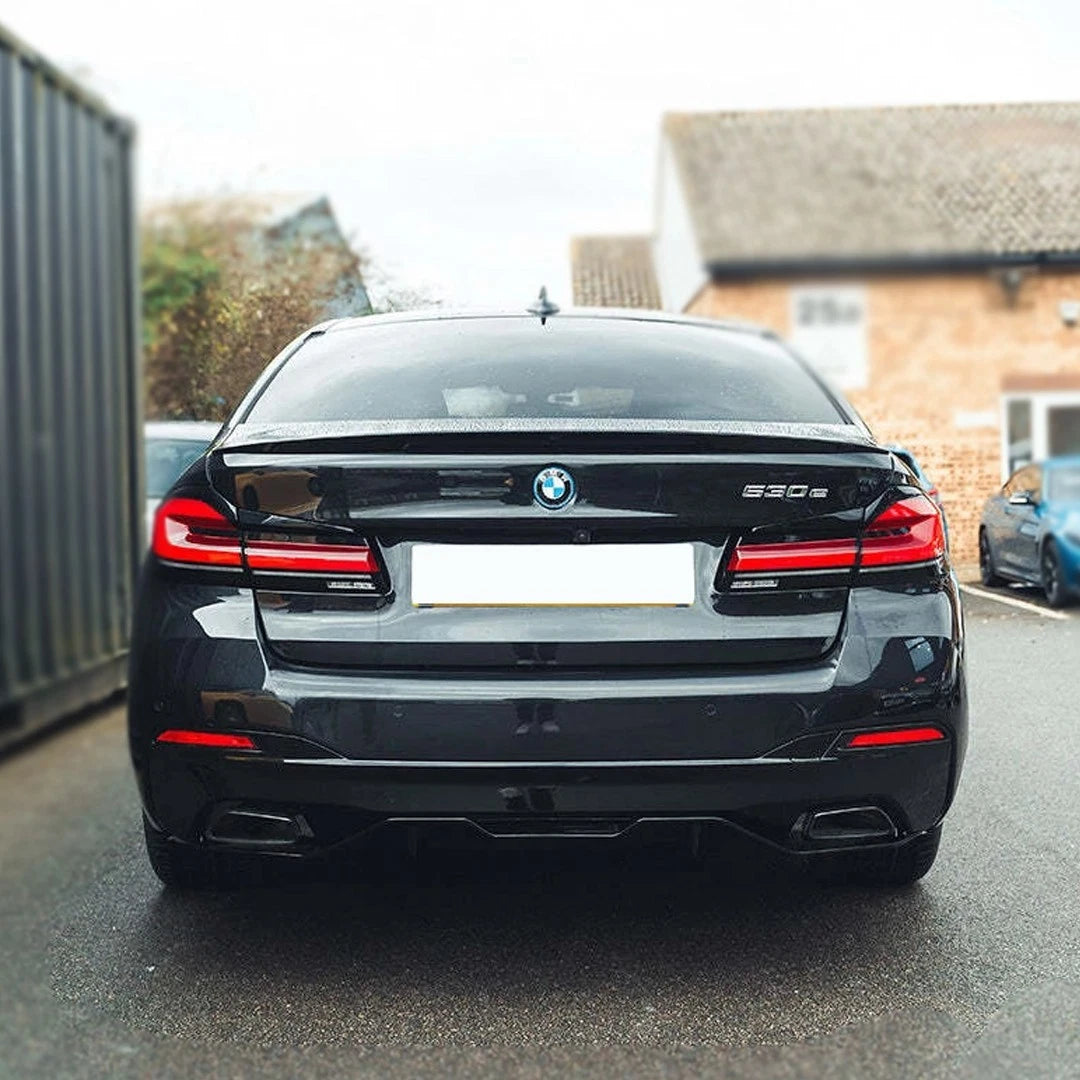 FOR BMW 5 SERIES G30 M SPORT  MP STYLE REAR BOOT SPOILER GLOSSY BLACK