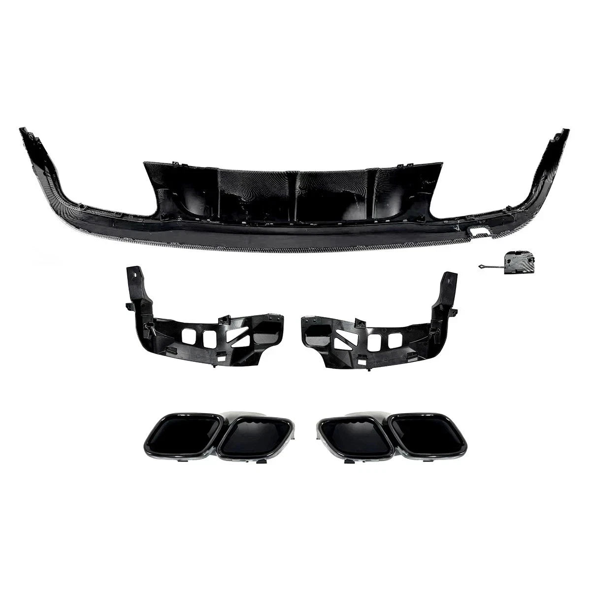 FOR MERCEDES W207 C207 COUPE A207 CABRIOLET AMG E63 REAR DIFFUSER CARBON 2013-16