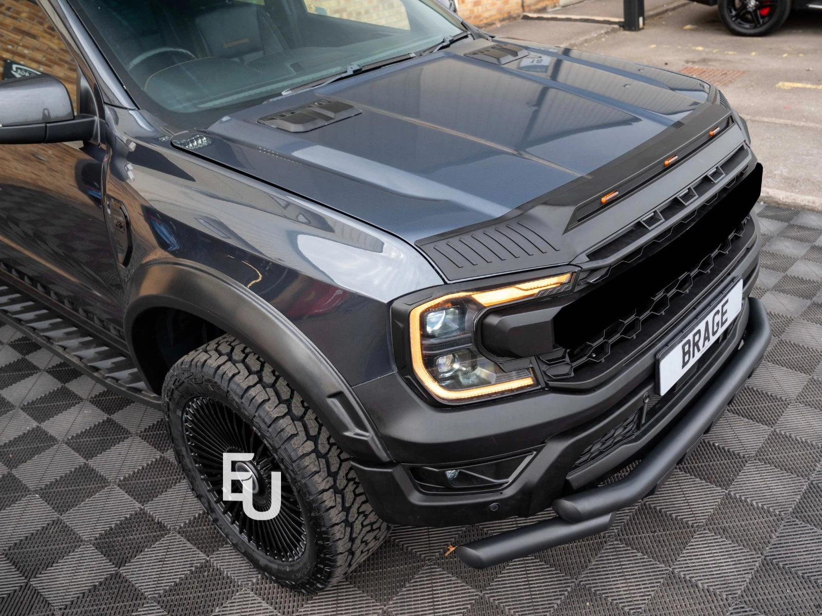 FOR FORD RANGER T9 2022+ HOOD GUARD WIND STONE DEFLECTOR BONNET GAURD