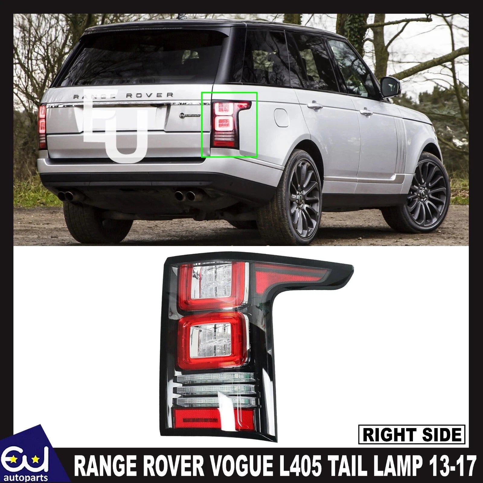 RIGHT O/S DRIVER SIDE REAR TAIL LIGHT LAMP FOR LAND RANGE ROVER VOGUE L405 13-17