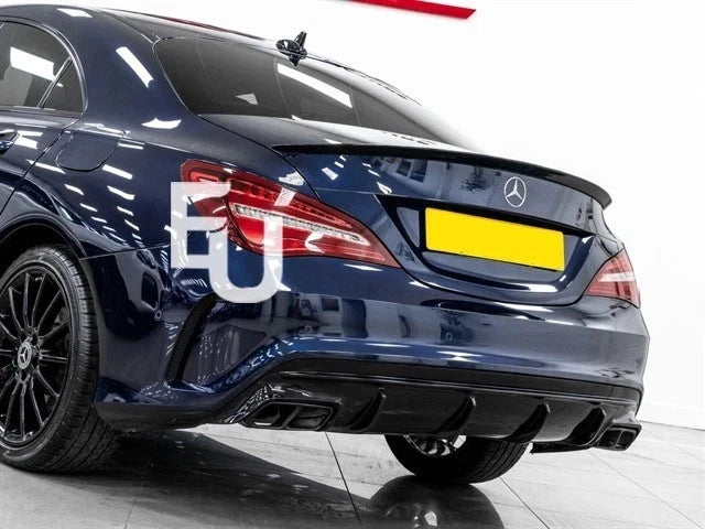 REAR TRUNK BOOT SPOILER LIP FOR MERCEDES CLA W117 C117 AMG STYLE WING GLOSS BLK