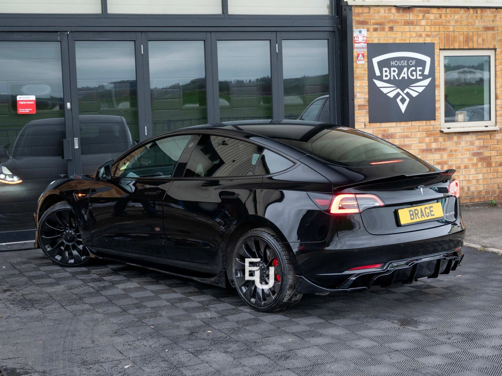FOR TESLA MODEL 3 AERO BODY KIT BODYKIT FRONT SPLITTER REAR DIFFUSER SKIRT 17-23