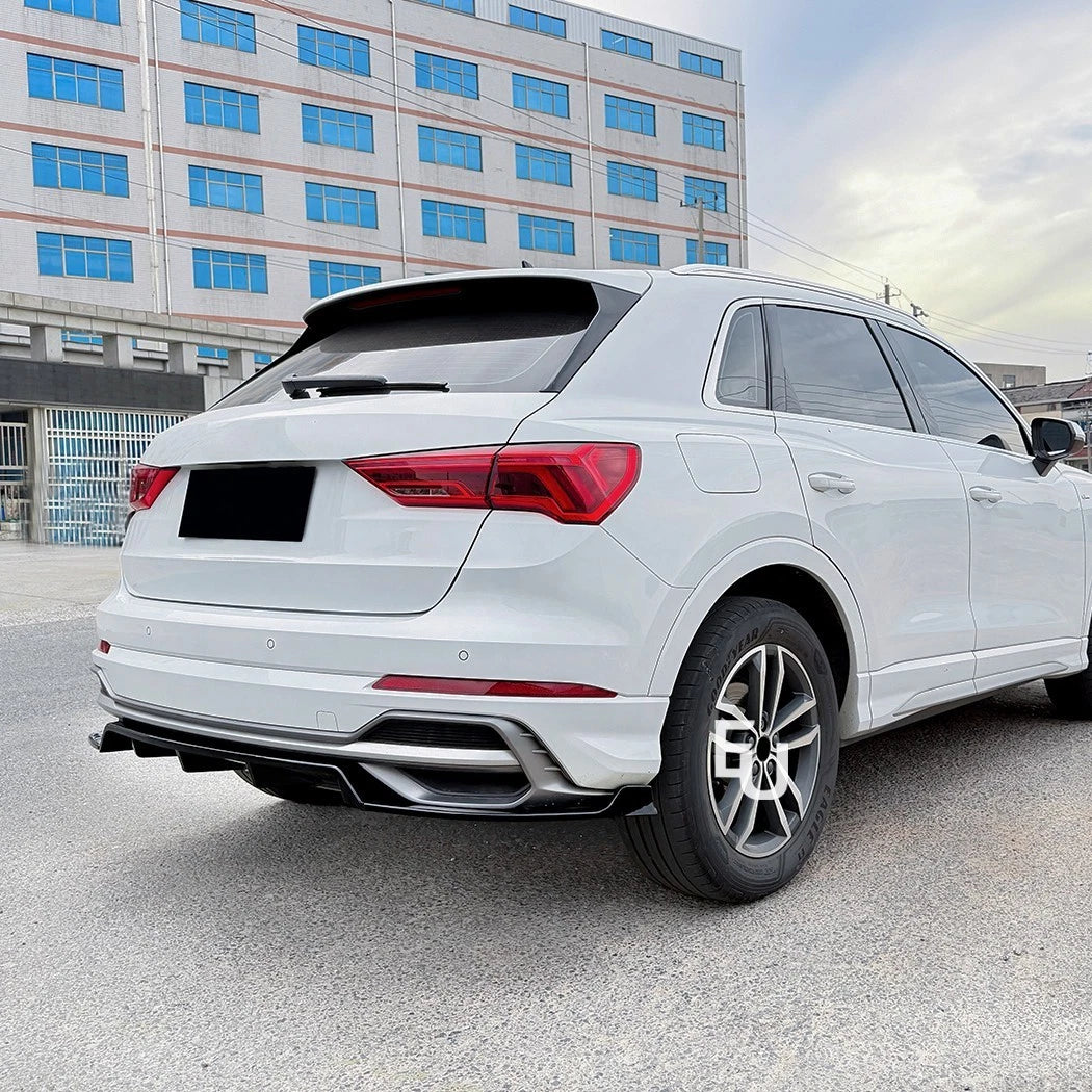 FOR AUDI Q3 SQ3 F3 SUV REAR BUMPER DIFFUSER SPLITTER SPOILER LIP 2019-2025
