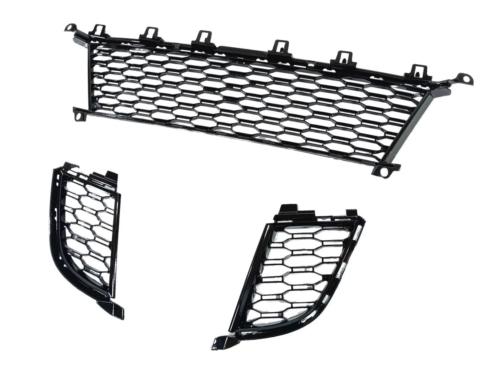 BMW 3 SERIES G20 G21 2018 - 2022 OE M SPORT FRONT BUMPER LOWER GRILL KIT 3PC SET