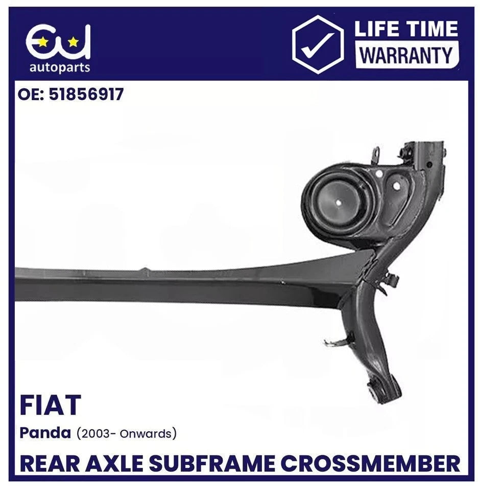 FOR FIAT PANDA REAR SUBFRAME AXLE CROSSMEMBER 51856917 DRUM BRAKE MODE 2003-2012