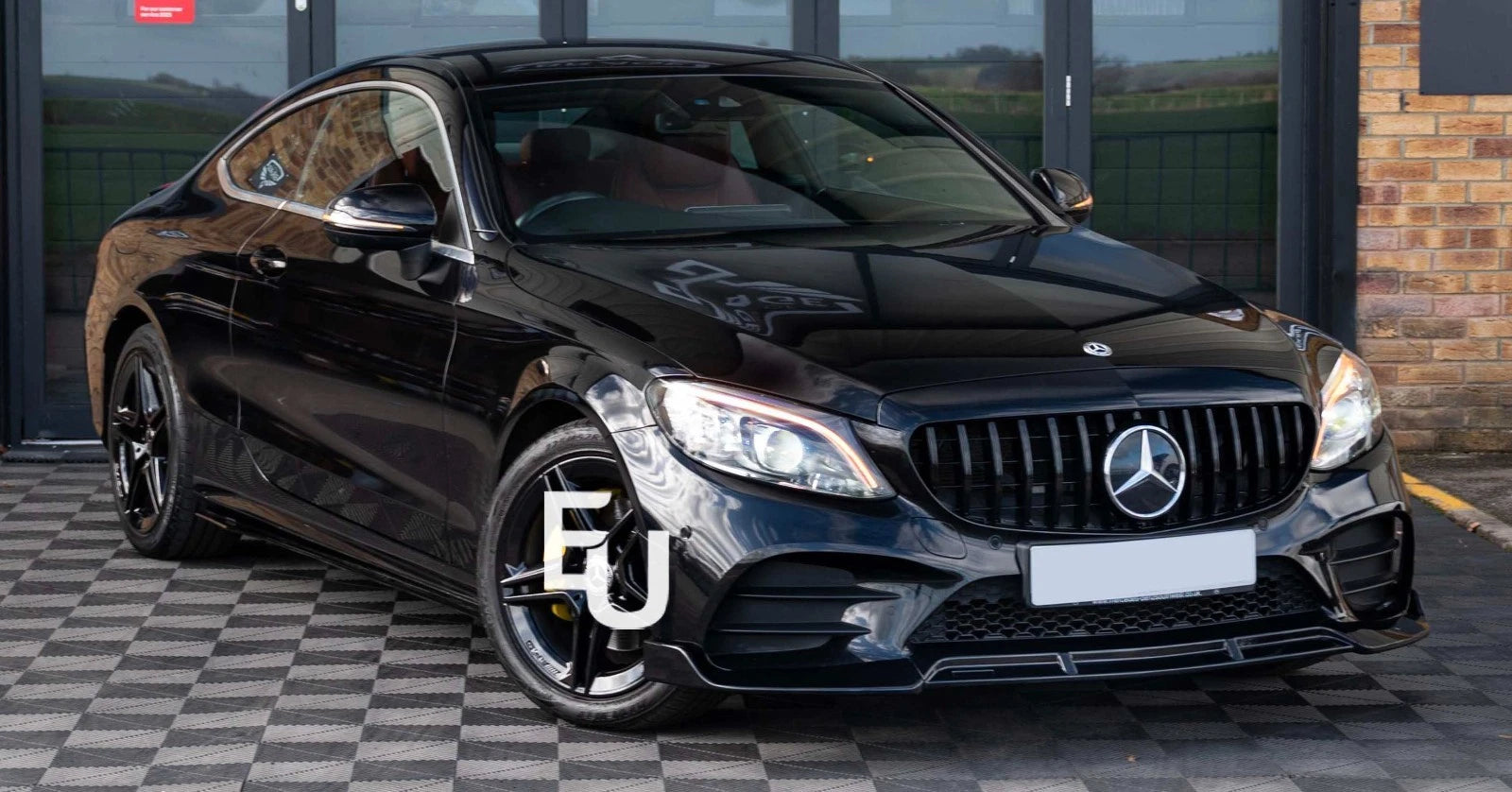 FOR MERCEDES C CLASS W205 C205 AMG FRONT SPLITTER LIP SPOILER BODYKIT LCI 2019+