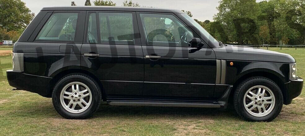 SIDE STEPS RUNNING BOARDS & MUDFLAPS FOR RANGE ROVER VOGUE L322 OE STYLE BLACK