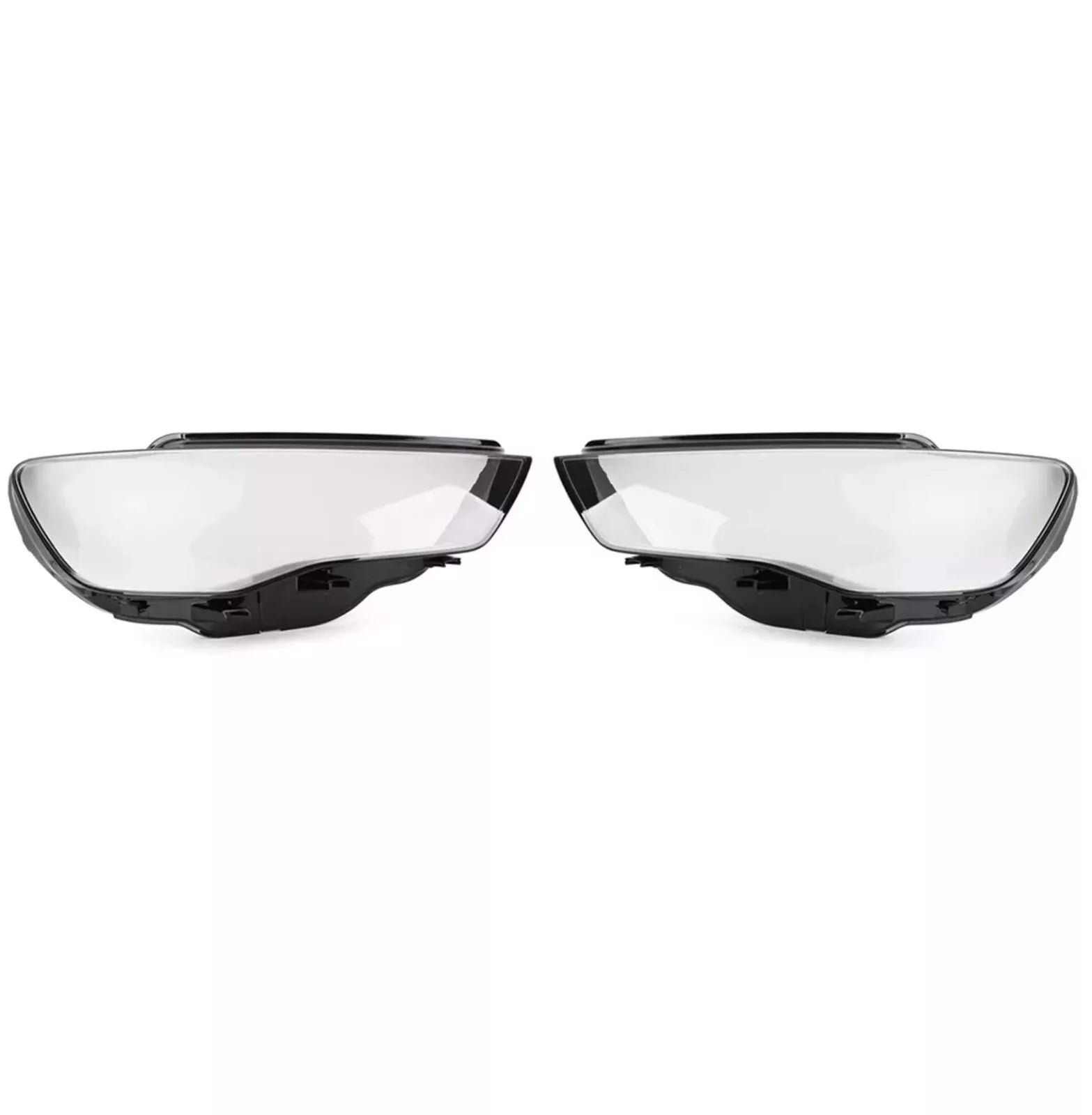 RIGHT LEFT SIDE PAIR HEADLIGHT HEADLAMP CLEAR LENS COVER FOR AUDI A3 8V 12-15