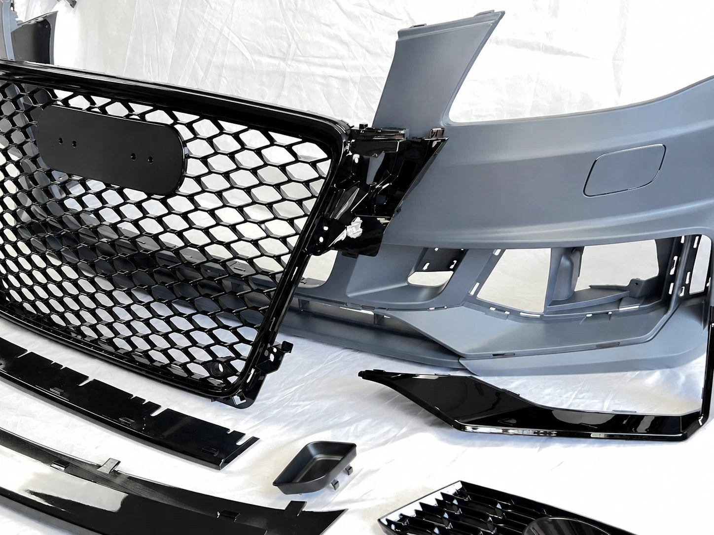 RS4 STYLE FRONT BUMPER CONVERSION KIT FOR AUDI A4 S4 B8 2008-2012 PRE FACELIFT