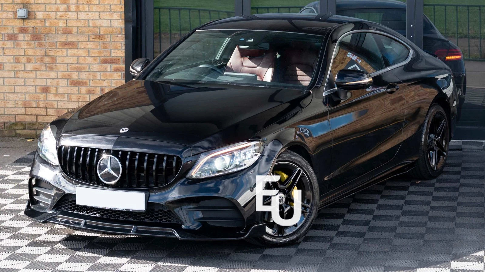FOR MERCEDES C CLASS W205 C205 AMG FRONT SPLITTER LIP SPOILER BODYKIT LCI 2019+
