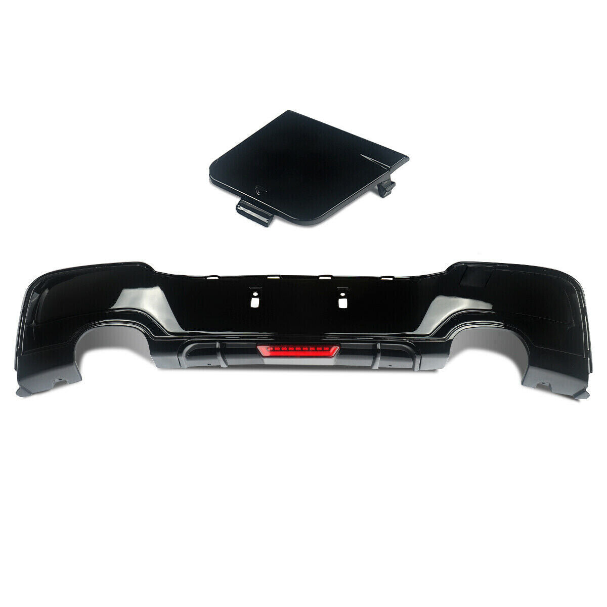 FOR BMW 1 SERIES F20 F21 PRE LCI REAR BUMPER DIFFUSER M135i M140i W/ LED 11-14