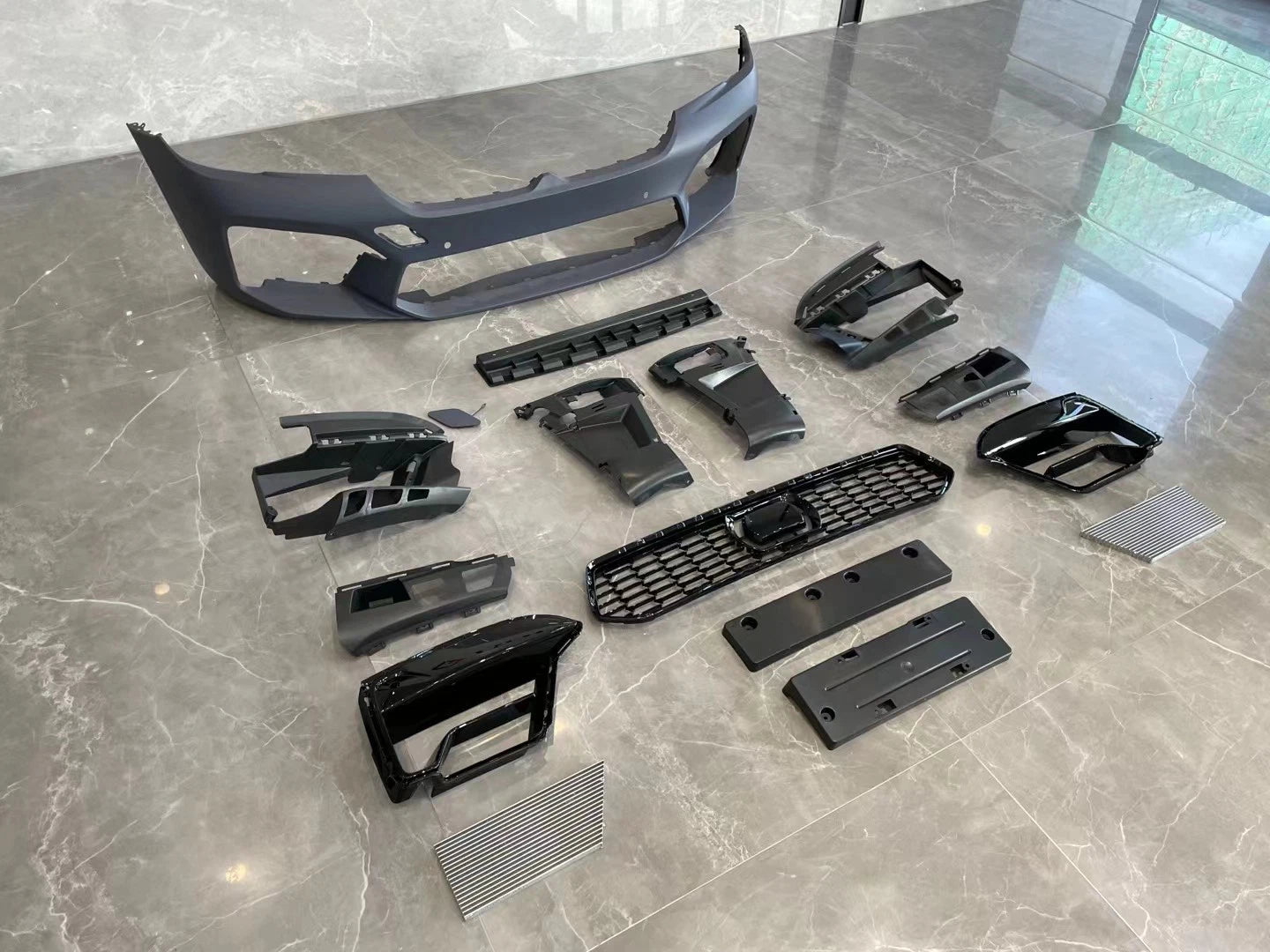 FOR BMW 5 SERIES G30 F90 M5 LCI CONVERSION BODY KIT FRONT REAR BUMPER DIFFUSER