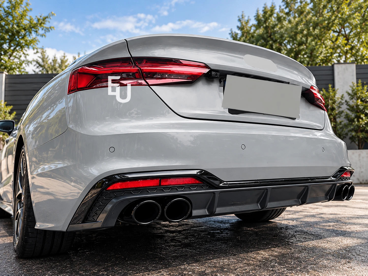FOR AUDI A5 S5 B9.5 F5 S-LINE FACELIFT LCI REAR BUMPER DIFFUSER LIP 2020-2024