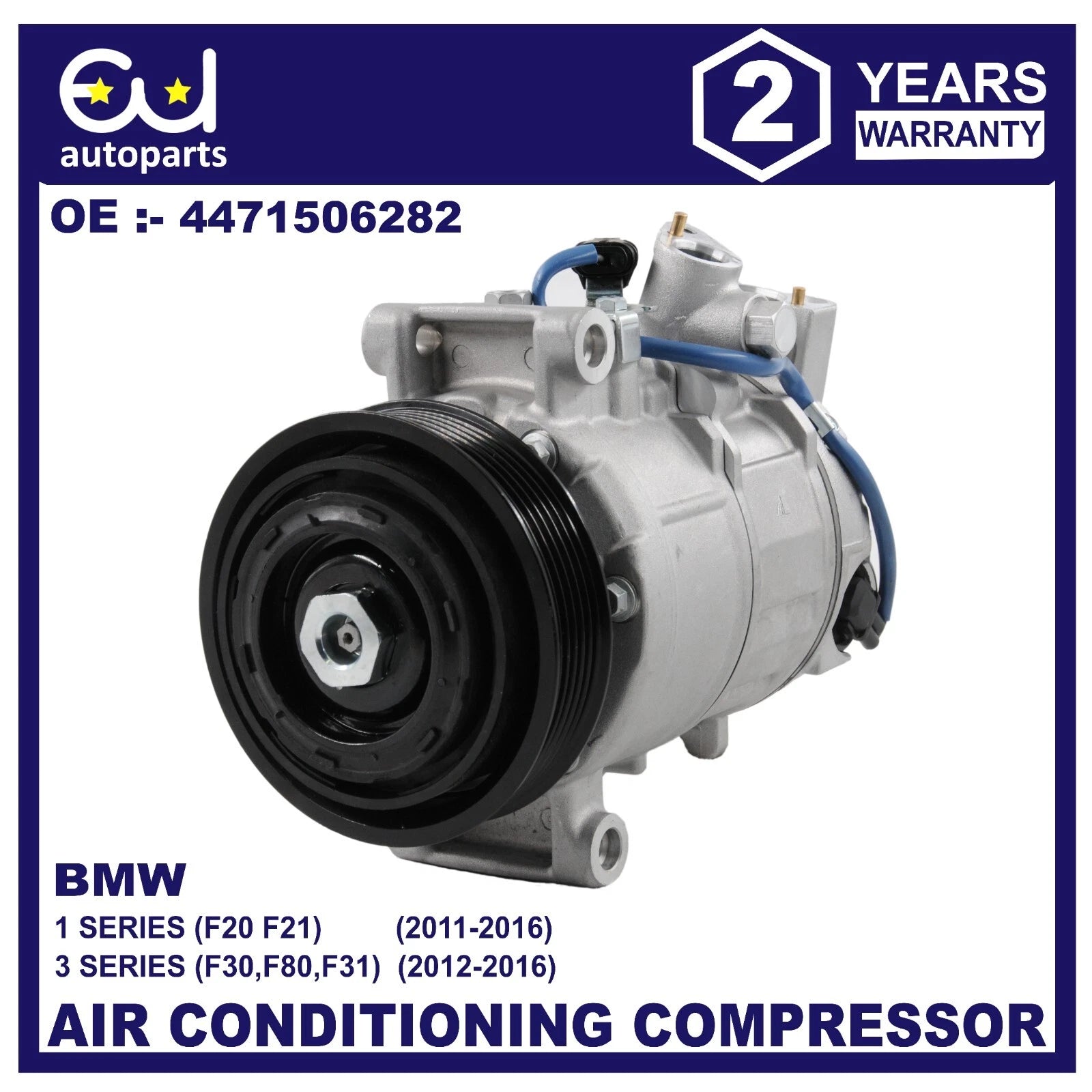 AIR CON AC COMPRESSOR PUMP FOR BMW 1 3 SERIES F20 F21 F30 F80 F31 64529222308