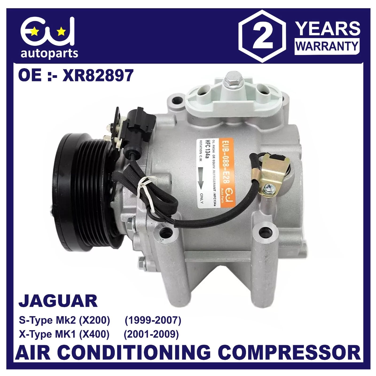 AIR CON AC COMPRESSOR PUMP FOR JAGUAR S-TYPE X200 X-TYPE X400 2.5 2.7 3.0 PETROL