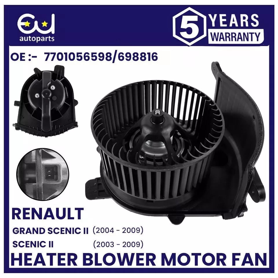 HEATER BLOWER MOTOR FAN FOR RENAULT SCENIC GRAND SCENIC MK2 03-09 7701056598