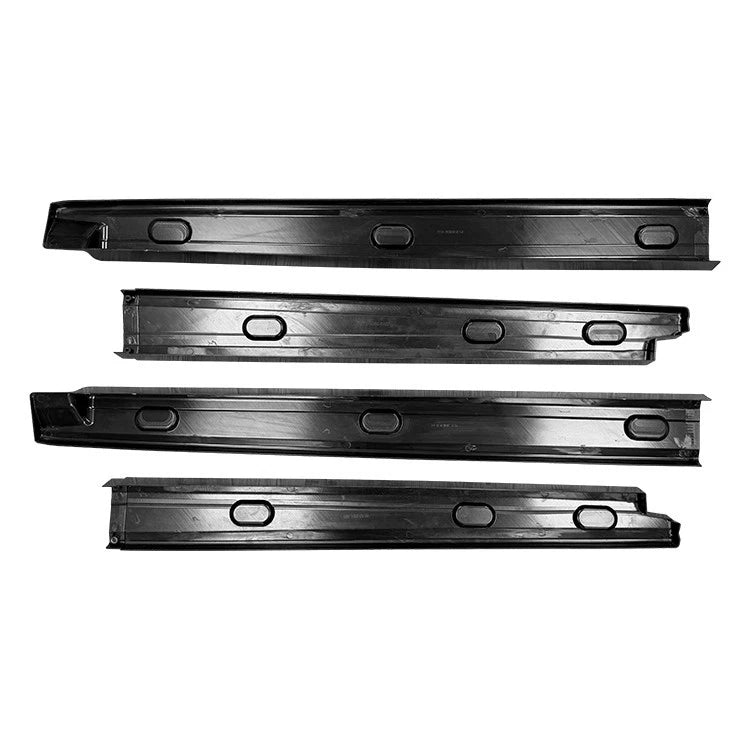 FOR VOLKSWAGEN CADDY LWB MK5 SIDE SKIRT EXTENSIONS GLOSS BLACK 2020+