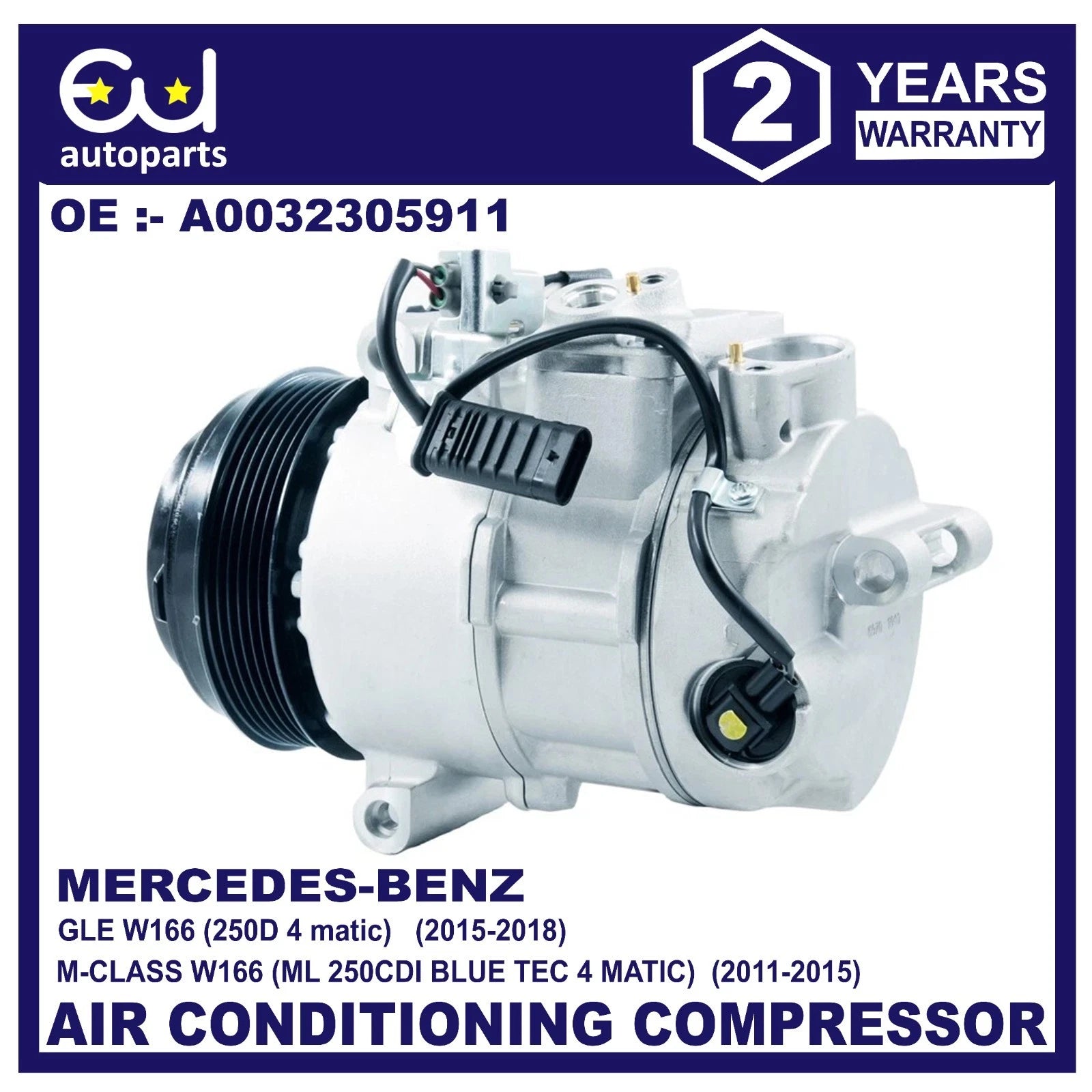 AIR CON A/C COMPRESSOR PUMP FOR MERCEDES GLE CLASS W166 250d CDI DCP17162