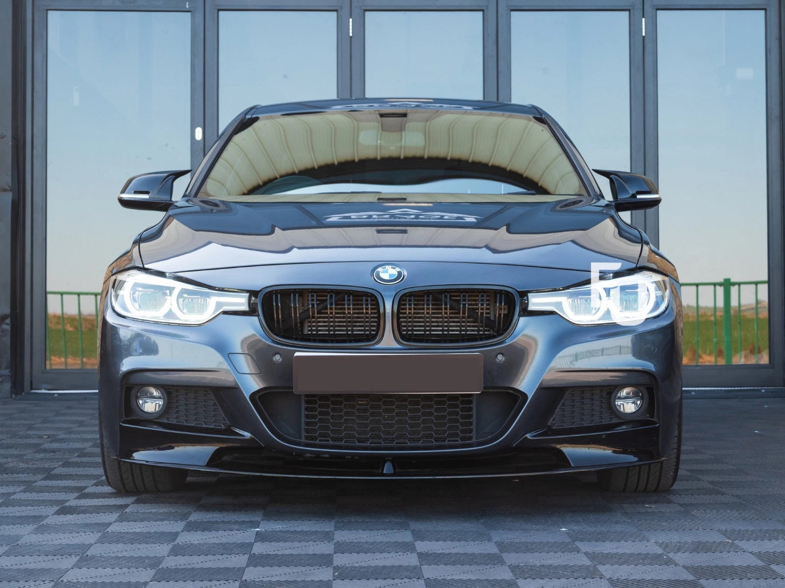 FOR BMW 3 SERIES FRONT BUMPER + GRILLES F30 F31 12-19 M SPORT W/PDC WASHER HOLE