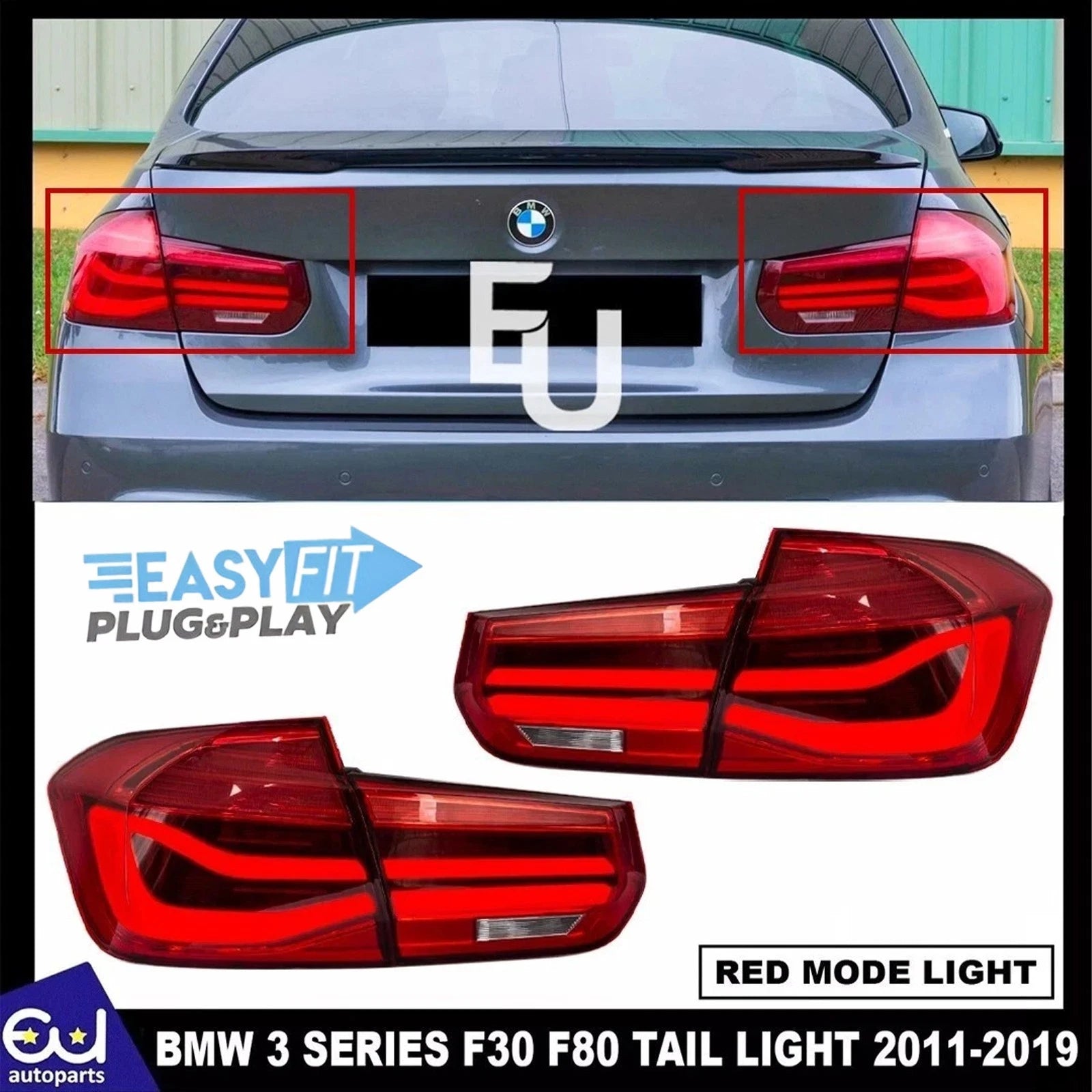 FOR BMW 3 SERIES F30 F80 SALOON LED DYNAMIC REAR UPGRADE TAIL LIGHT LAMP 11-2019