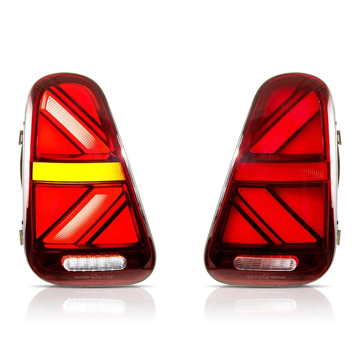 LED REAR LIGHTS RED FOR MINI COOPER R50 R52 R53 2001-2006 TAIL LAMPS W/ANIMATION