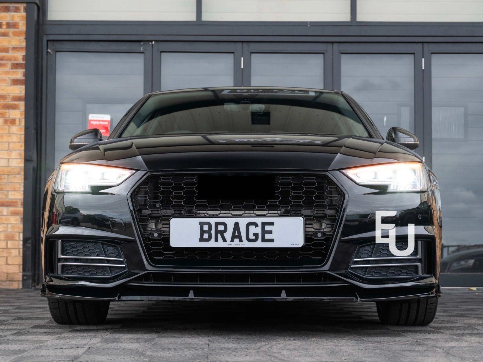 RS4 HONEYCOMB STYLE FRONT BUMPER RADIATOR GRILLE GRILL FOR AUDI A4 S4 B9 15-19