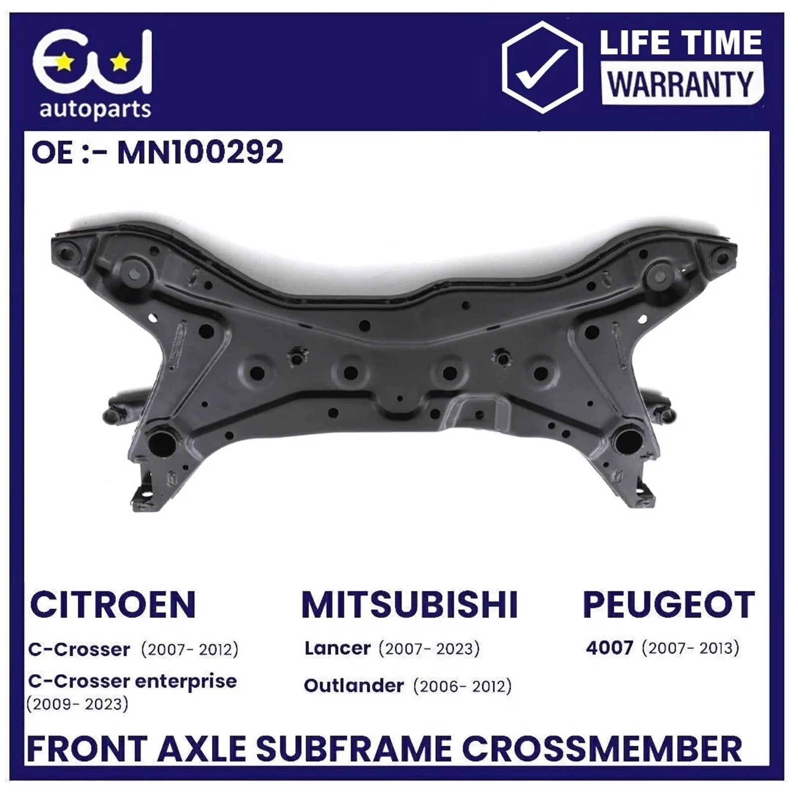 FRONT AXLE CARRIER SUBFRAME CROSSMEMBER FOR PEUGEOT 4007 407 MN100292 2007-2013